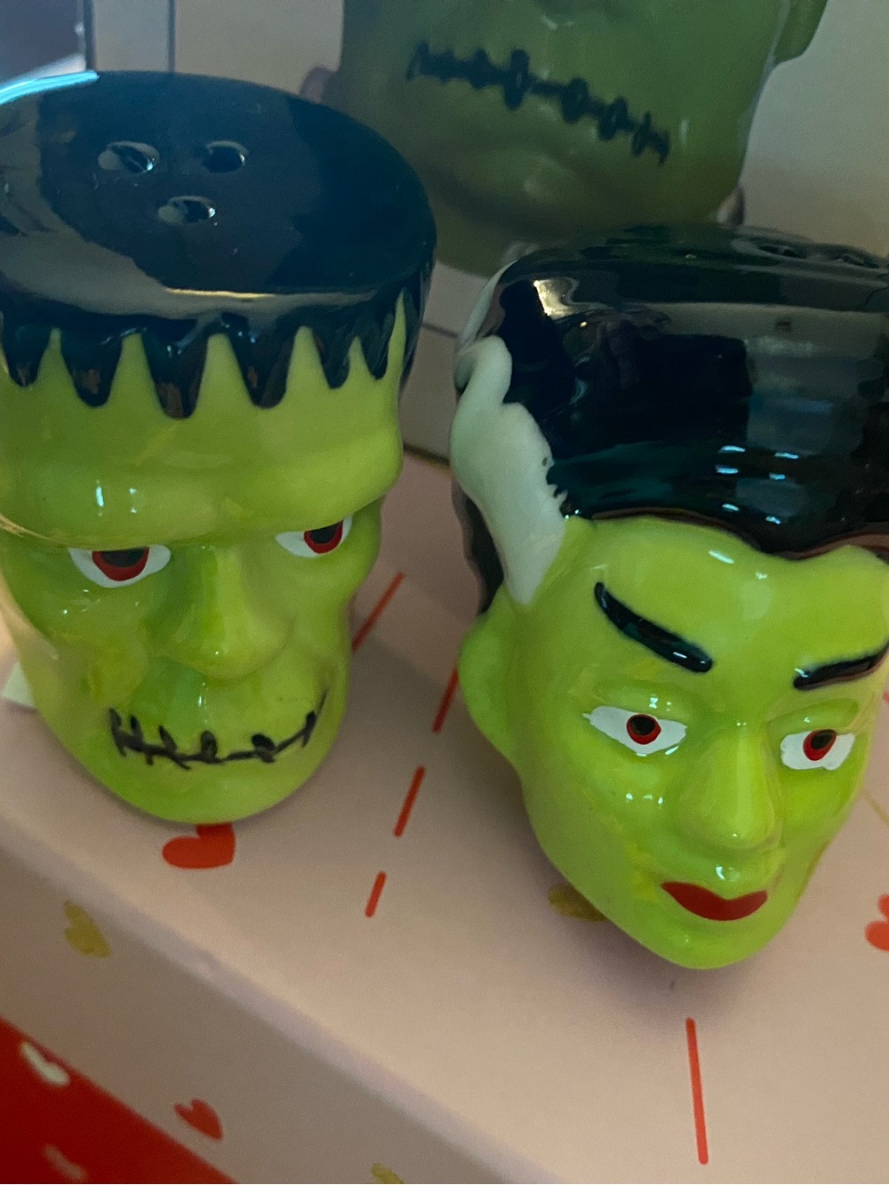 Cracker Barrel Frankenstein salt pepper set Nwts boxed 2 sets